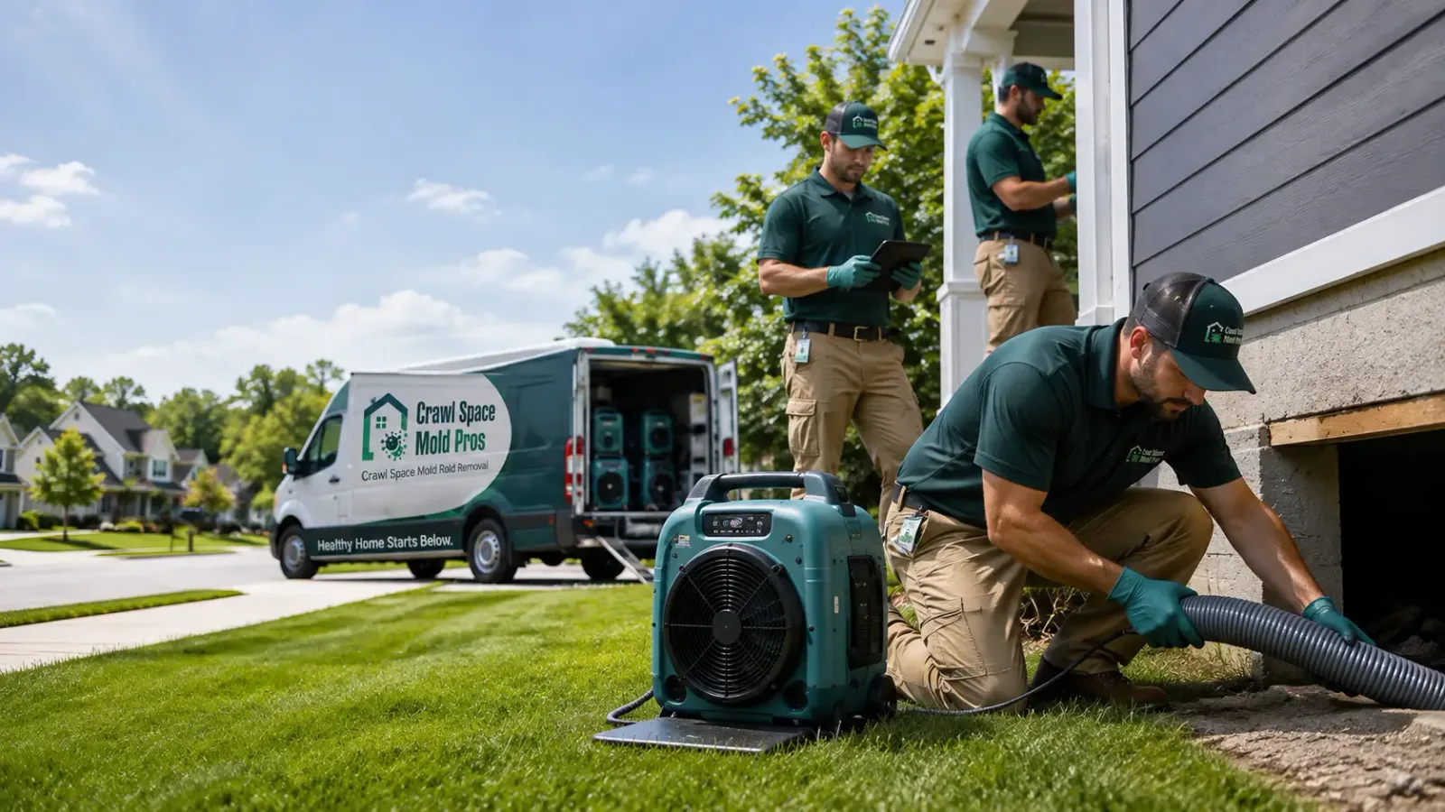 Crawl Space Mold Removal in Haubstadt, IN